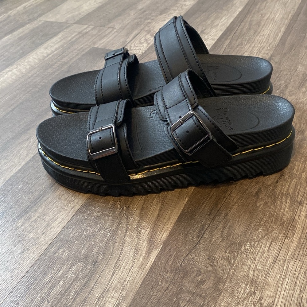 Dr. Martens Myles Slide Sandal - Black - Picture 2 of 5